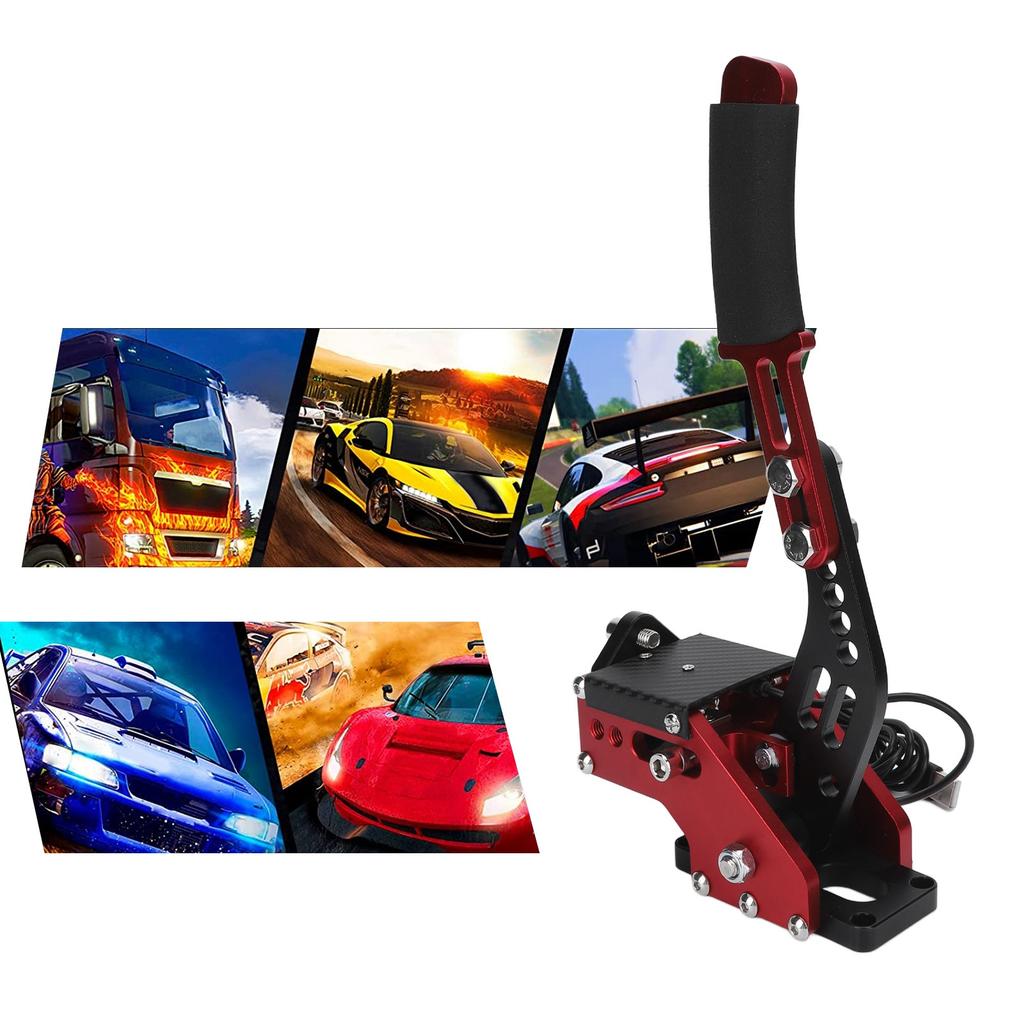 64 Bit PC USB Linear Spiel Handbremse SIM für Logitech G27 G25 G29 T500 T300 FANATECOSW LFS DIRT Rot B