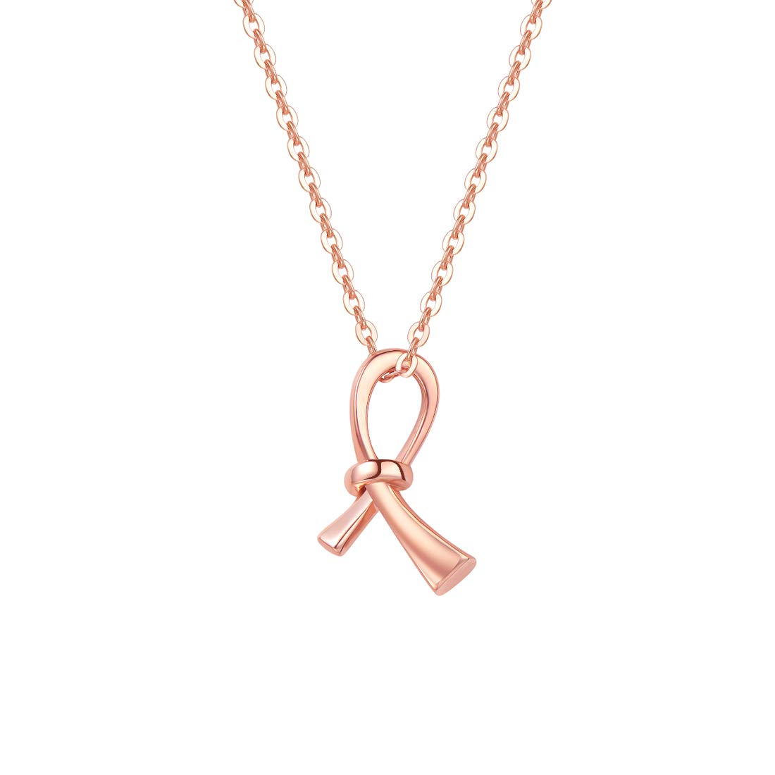 

FANCIME 18K Pink Gold Necklace for Women with a Happy Knot Perfect for and Gift Wrapping Motif, Birthdays, Anniversaries, Mother s Day, Christmas.
