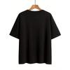 Women's 100% T-Shirt, Cute Sleeping Koala Sketch Print Crew Neck Short Sleeve Tee, Casual Trendy Summer Top, Breathable