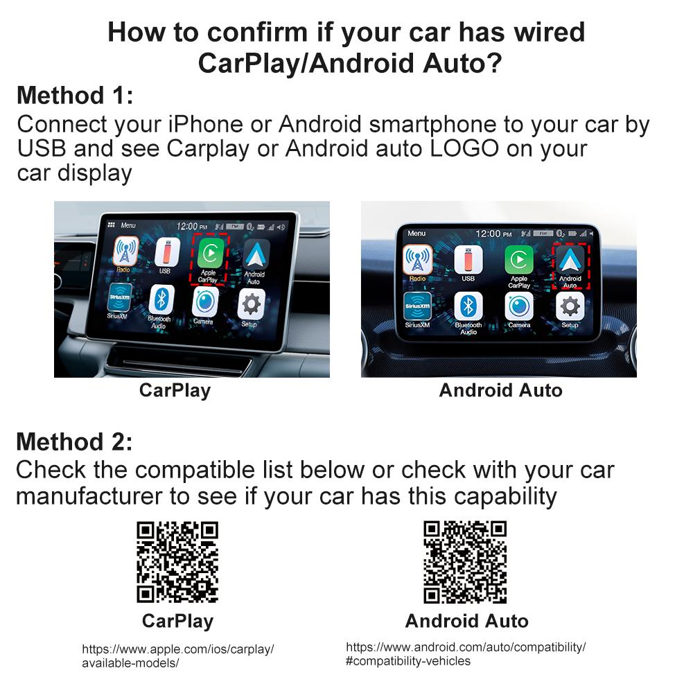 2026 Newest FLIXIVI CarPlay Adapter&Android Auto Adapter Plug and Play for VW Toyota Nissan Ford Benz for Apple & Android Phone