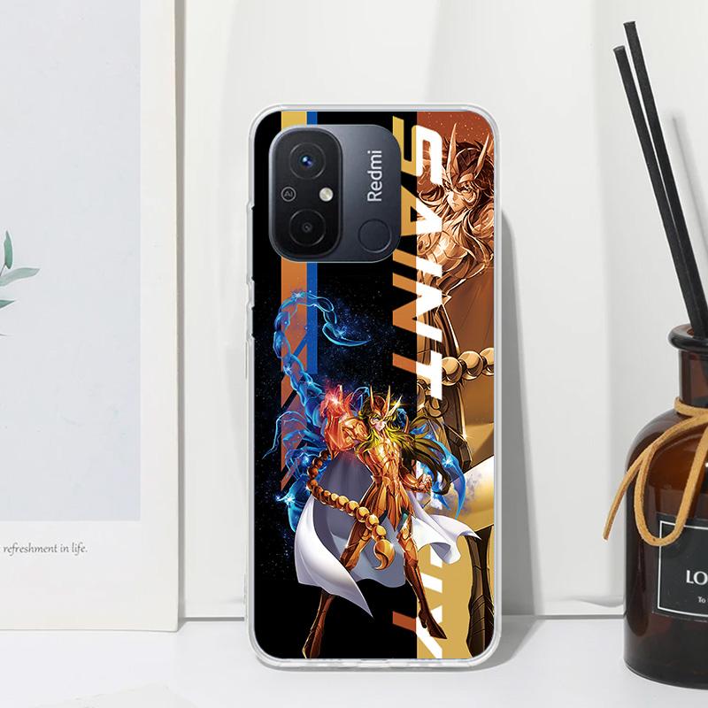 Anime Saint Seiya Phone Case For Xiaomi Redmi 14C 13 13C 12 12C 10 10A 10C 9 9A 9C 9T 8 8A 7 7A 6A 6 Pro K80 K70 K60 K40 K20 12C