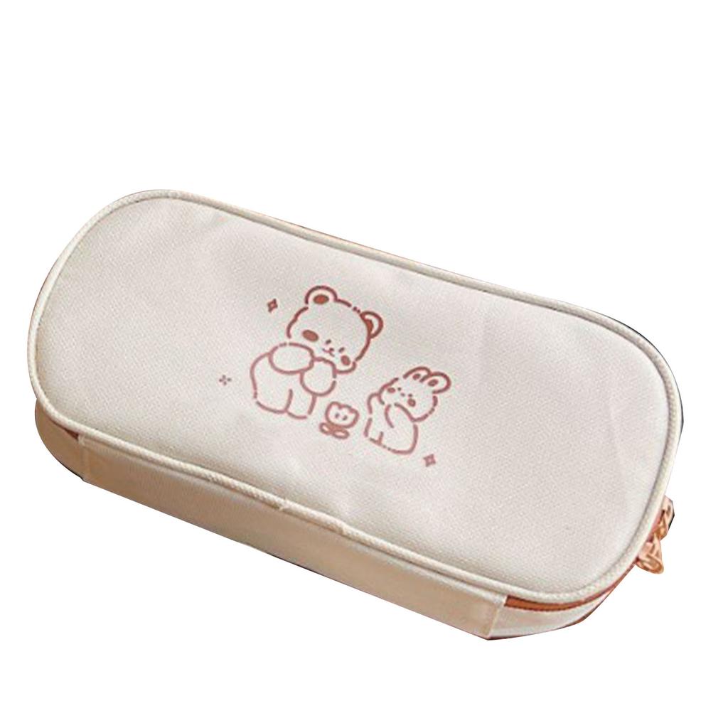Pencil Bag Cute Cartoon Durable Soft Large Capacity Multipurpose Pencil Box Pouch for Students for School