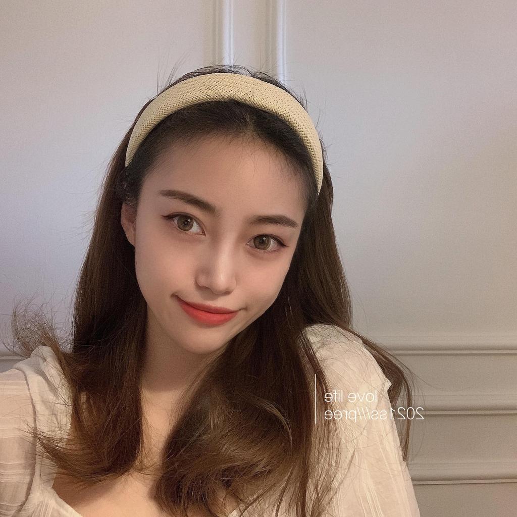 Korean Cotton Linen Woven Summer 2022 Retro Wide Headband