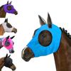 Ridsportartiklar hästmask hästansiktsmask andningsbar elastisk hästmyggskydd insektsmask grimma huvudskydd