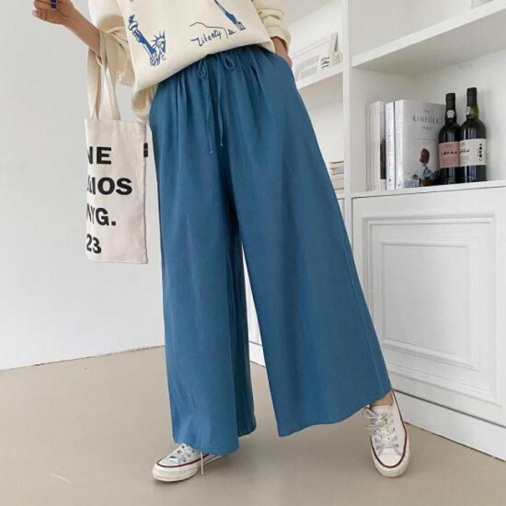 New ArrivAlS Open Run Women S A Line Wide pAntS With wAiSt Tie Stretch culotteS