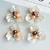 1 Pcs Pearl  Daisy Flower Plate Torus Alloy Accessories Diy Handmade Jewelry