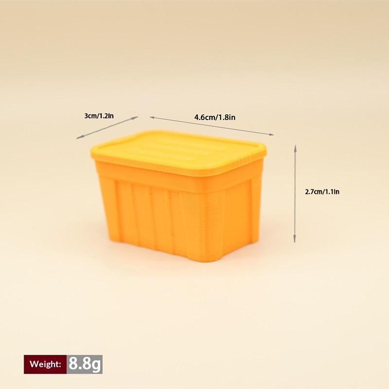 

[JN] 1Pc 1/12 Dollhouse Mini Color Storage Box With Lid Model Home Decoration Dolls House Micro Scene Ornament Decor Prop