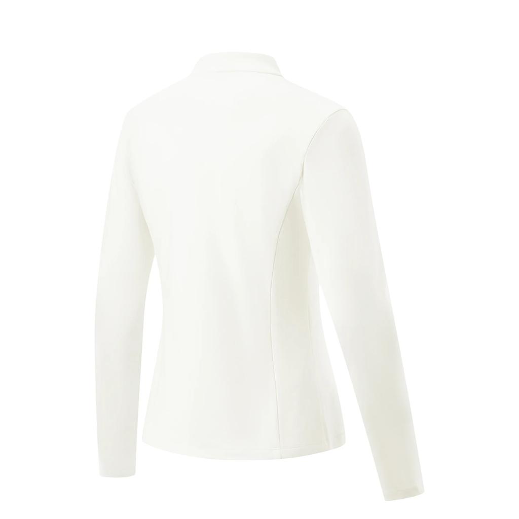 Li Ning Fitness Series Solid Color Stand Collar Casual Simple Fashion Workout Clothes Women Tops ATLW062-5