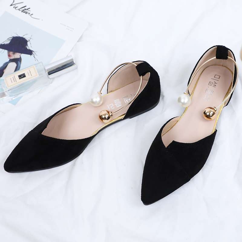 

Baotou sandals women s 2020 new versatile fashion hollow single shoes with fairy skirts low-heeled summer flat women s shoes 35 чёрный