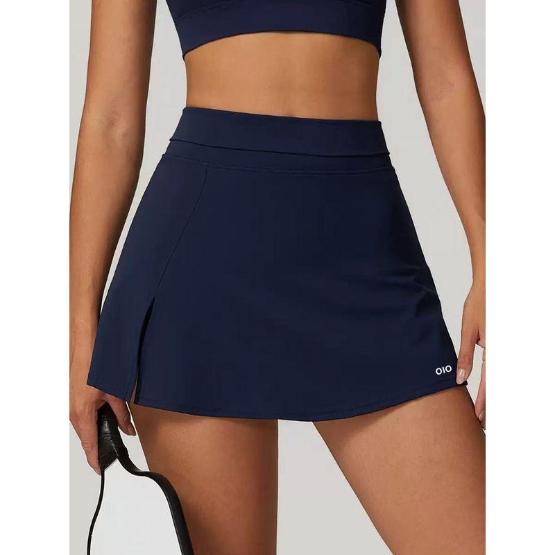 Oiob Feather Tennis Exercise Skirt Female Fashion Tape Fake Two-Piece Running Workout Quick-Drying Slim Looking Yoga A- Line Skirt