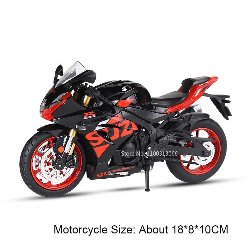 1:12 Alloy Suzuki GSX1000R S1000RR Motorcycles Toy Diecast Models Cars Wheel Shock Absorption Wheel Steering Vehicle Child Gifts
