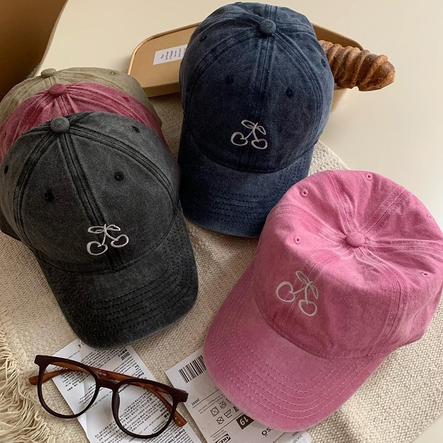 Cherry Charming Baseball Cap Women Perfect Spring Adjustable Soft Design