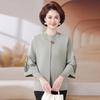 2026 Autumn New Style: Mom's Middle-Aged Women's Sweater Cardigan & Knit Top Two-Piece Set for Spring and Autumn