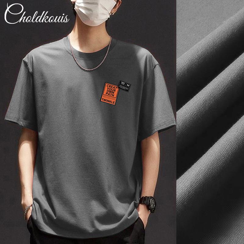 

Простая футболка Мужская с принтом Летняя Модная Хлопковая с коротким рукавом Свободная Модная Дышащая футболка 3XL