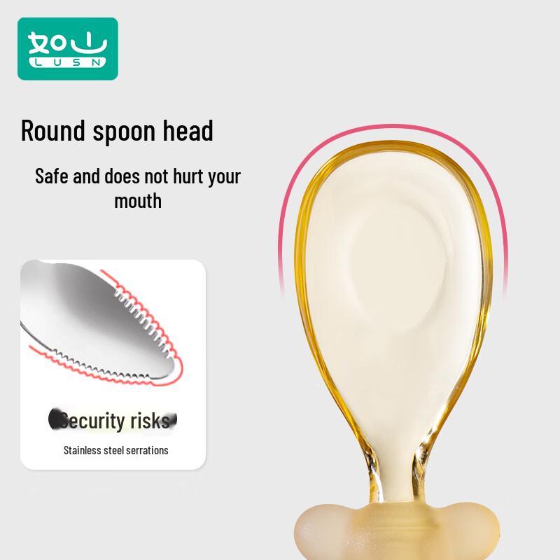Rushan PPSU Baby Self-Feeding Training Spoon