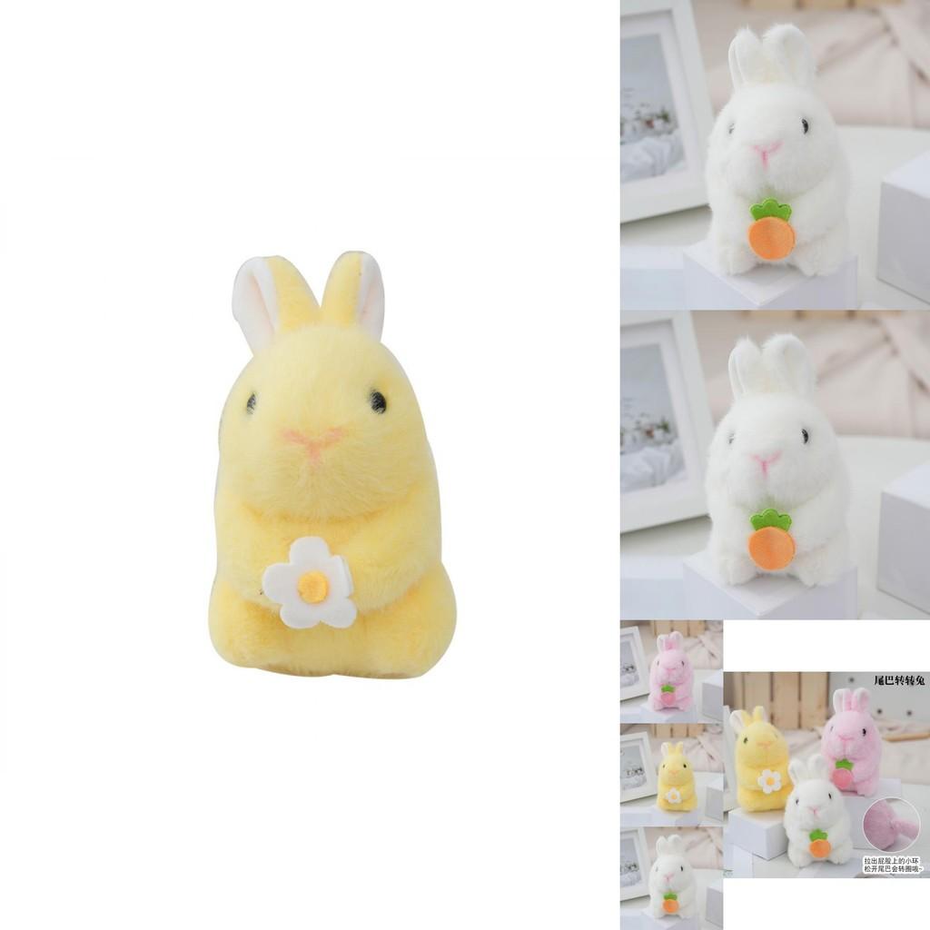 Adorable Plush Electric Bunny Realistic Walking Talking Ear-wiggling Long Fur Toy