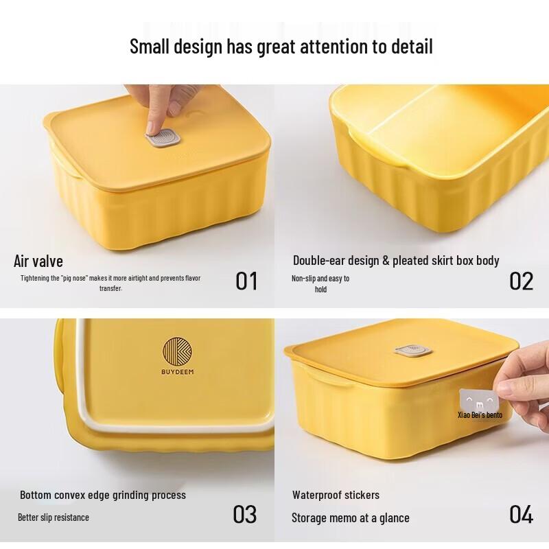 Buydeem CT1006 Ceramic Piggy Lunch Box