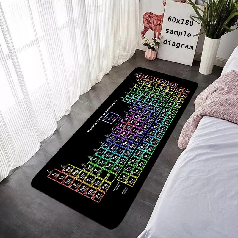Entrance Doormat Periodic Table of Elements Rug Hallway Carpet Living Room Rugs Foot Carpets Floor Mats Non-slip Home Decoration