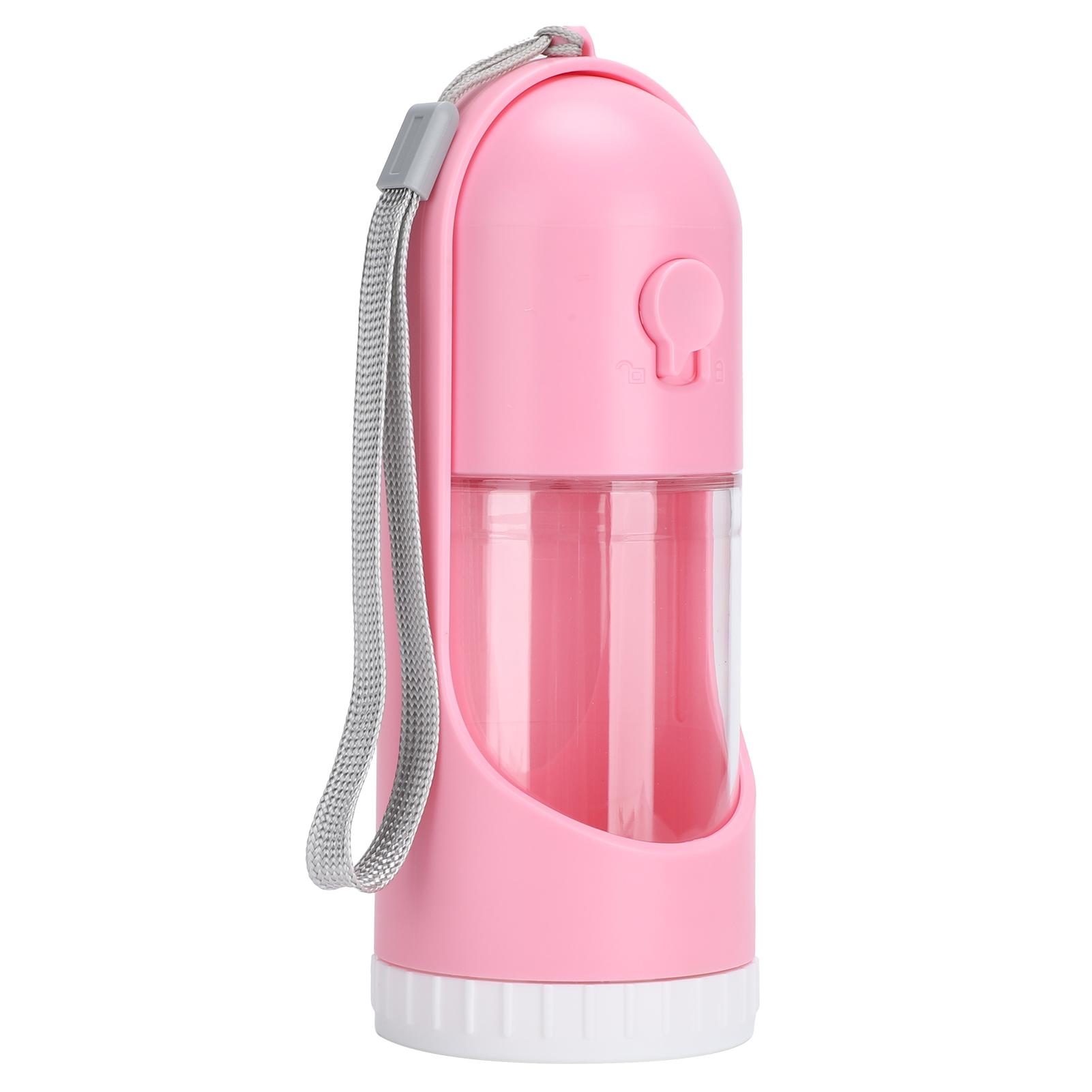 

Pet Portable Collapsible Cup Telescopic Water Bottle Dispenser for Dog Cat Travel DrinkingPink