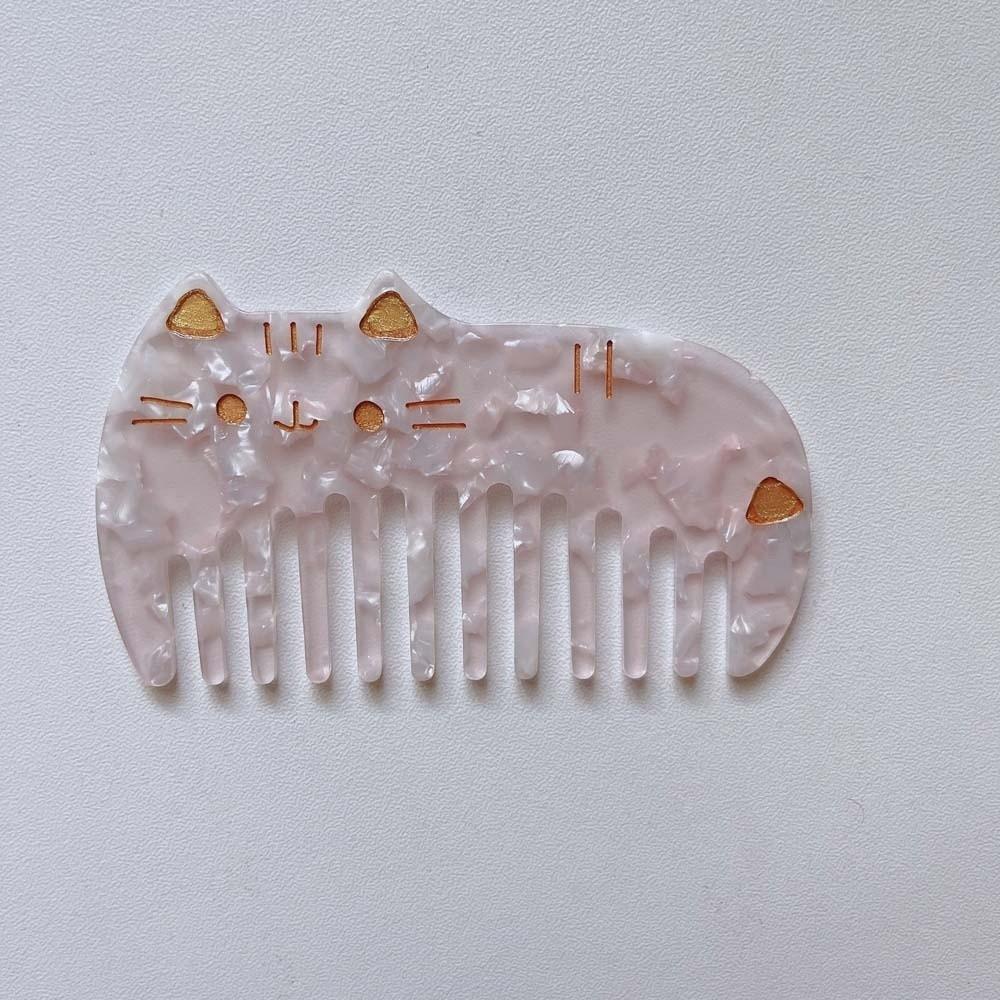 Acetate Makeup Comb Cat Hairdressing Combs Creative Acetic Acid Comb  Barber Shop Salon
