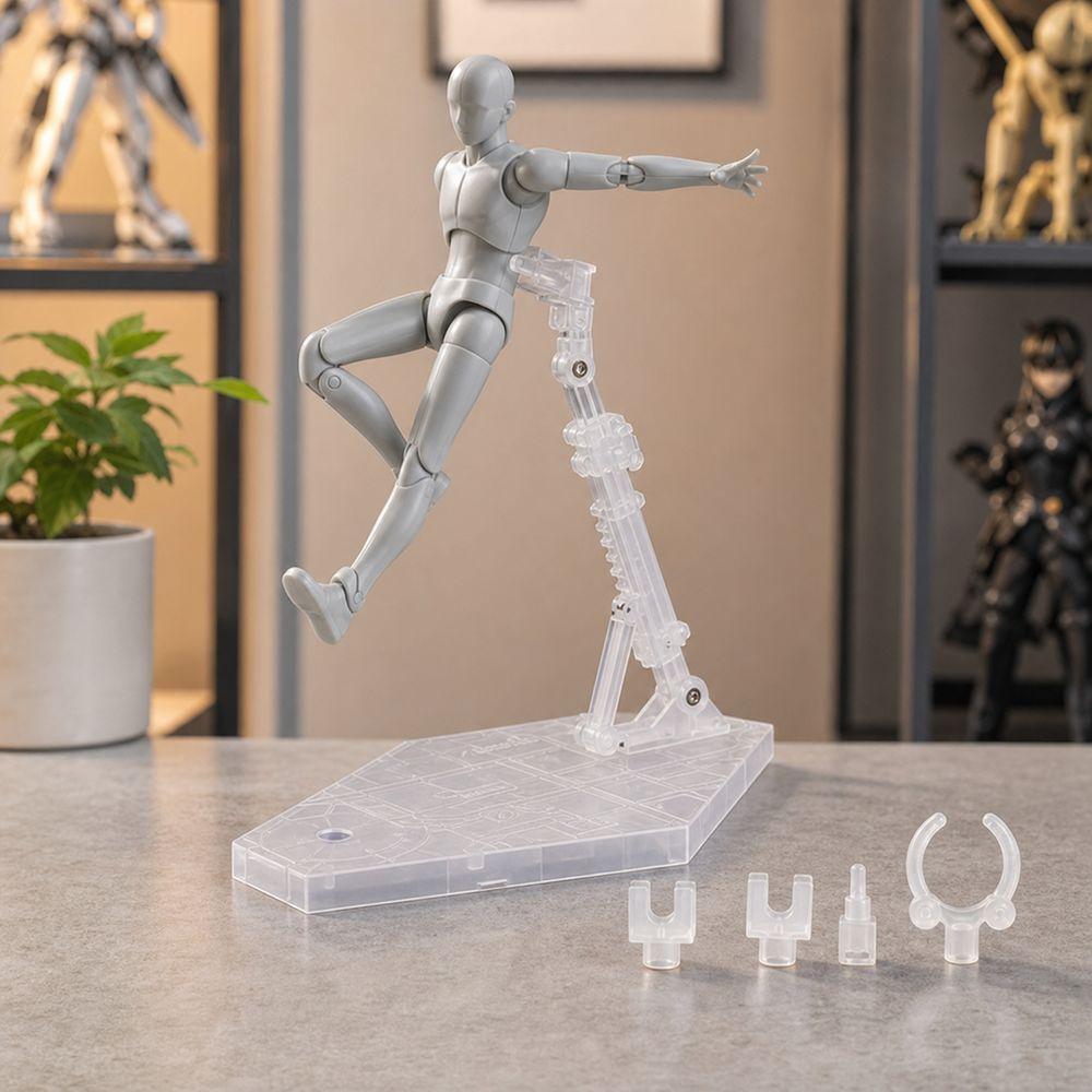 Replaceable Connectors Action Figure Stand Adjustable Arm Model Support Stand  Model Display