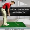 PGM Golf Swing Hitting Practice Mat Indoor Outdoor Non-Slip Artificial Turf Training Strike Pad Golf Exercise Aids with Tee Tool