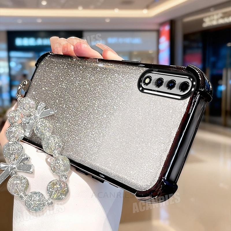 Luxusní hvězdná šňůrka 50 70 30s Pokovení Třpytivý Nárazuvzdorný Silikonový Kryt Pro Samsung Galaxy A50 A70 A30s A20 A30 A20s Zadní Kryt