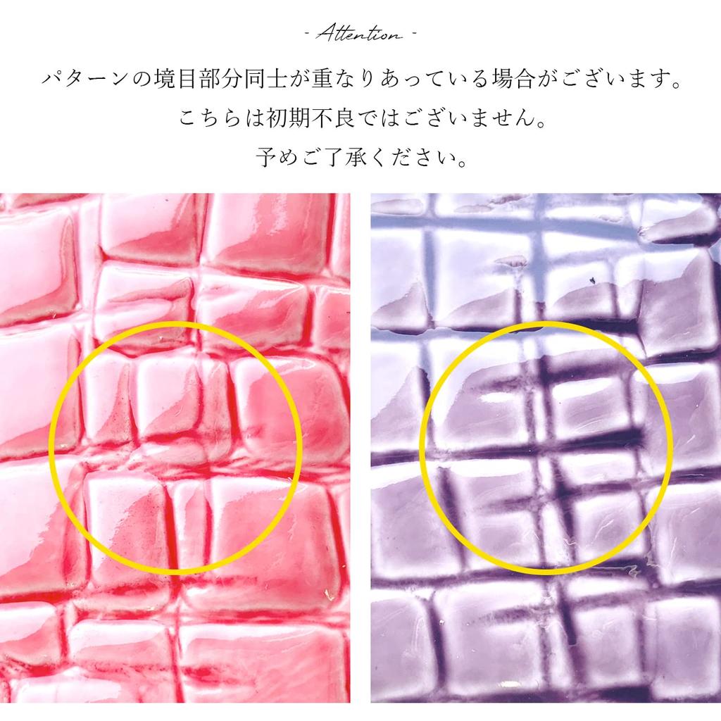 Genuine Leather Round Wallet with Zipper Long Card Coin Cowhide Beautiful Crocodile Black [leo&aoi] closure, Wallet, Slots, Purse, Leather, Leather,