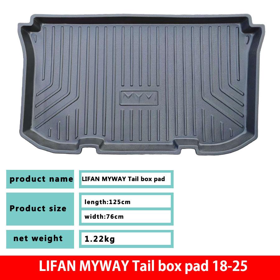 Durable Waterproof TPE Trunk Mat for 18-25 Lifan Maiwei, Eco-friendly Interior Accessory