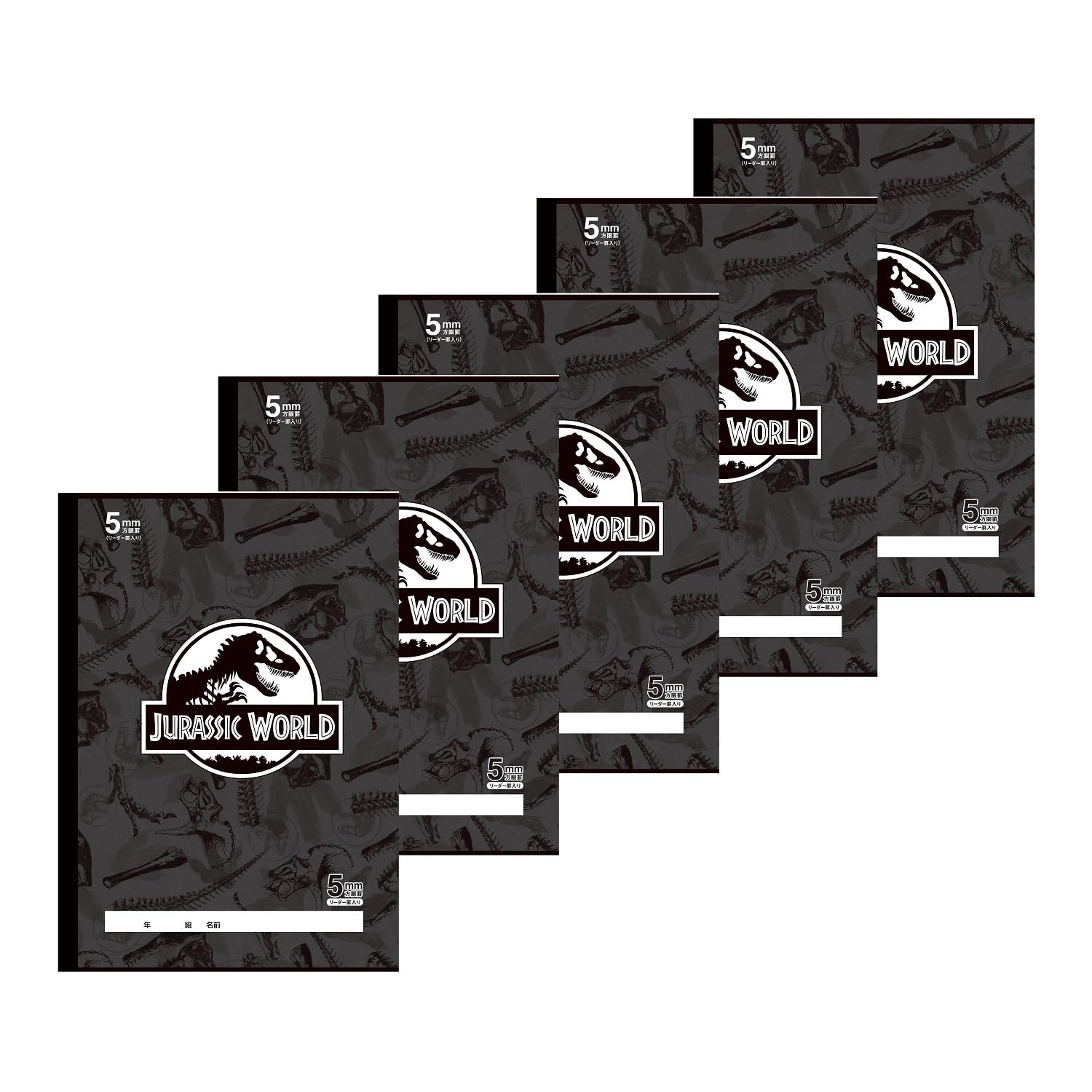 

Тетрадь в клетку 5 мм B5 Jurassic World от Showa Note, (с +Лидер), Размер, 5 штук, Черный, 6035270025 чёрный