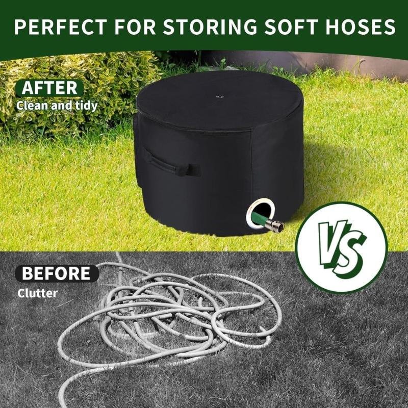 User Friendly Durable Garden Hose Storage Bag Zippered Waterproof Organizers For Gardening Tools And Equipment