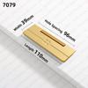 KAK Hidden Furniture Handle Gold Aluminum Alloy Flat Concealed Buckle Cabinet Pulls Flush Mounted Wardrobe Door Handle Hardware