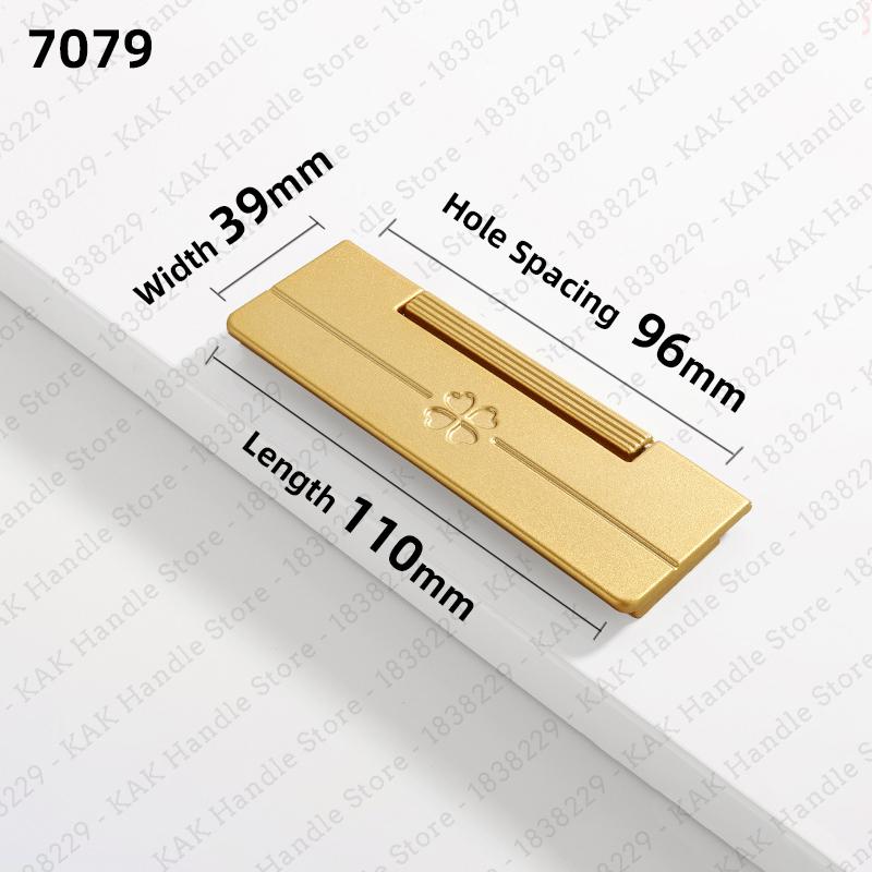 KAK Hidden Furniture Handle Gold Aluminum Alloy Flat Concealed Buckle Cabinet Pulls Flush Mounted Wardrobe Door Handle Hardware