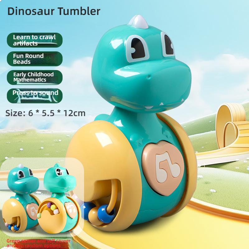 Little Deer Roly-Poly Children's Educational Early Learning Toy Baby Soothing Cartoon Squeaky Little Dinosaur