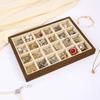 Solid Wood Earrings Storage Holder Multi-Compartment Pendant Display Plate  Hair Accessories
