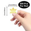 500Pcs/Set 1 Inch Round Transparent Merry Christmas Stickers Holiday Stickers Christmas Decor Wedding Party Cards