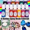 13 Bottles 10G Epoxy Uv Resin Coloring Dye Colorant Pigment Mix Color Diy Set