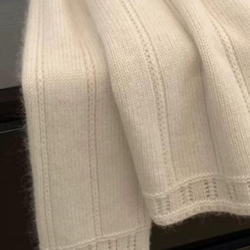 Women's French-Style Pink Knit Cardigan Early Spring Inner Wear Winter Sweater Jacket Undershirt Top