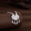 Lotus Safety Lock Tassel Necklace with Ethnic and National Style New Chinese Design Sense Clavicle Chain
