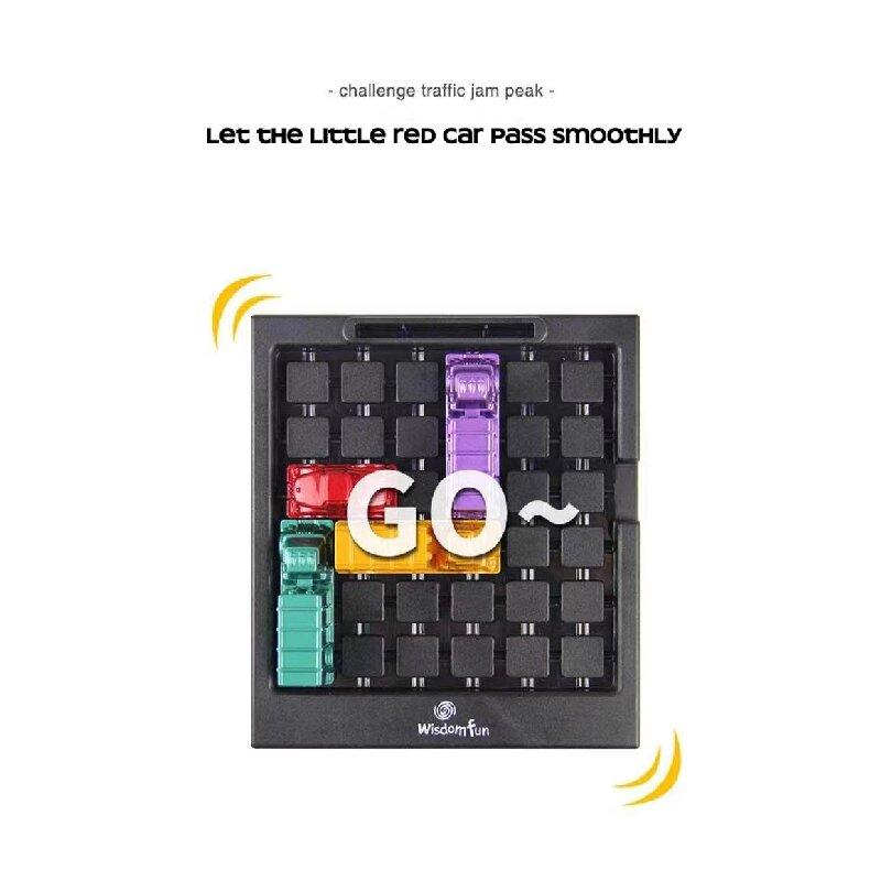 Puzzle Traffic Rush Hour Game, Racing Rush Hour Car Huarong Road Logical Reasoning Desktop Game, Children'S Puzzle Toys, Childre