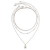 KunJoe 3pcs/set Punk Silver Color Copper Bead Flat Snake Chain Necklace for Women Vintage Star Pendant Necklace Set