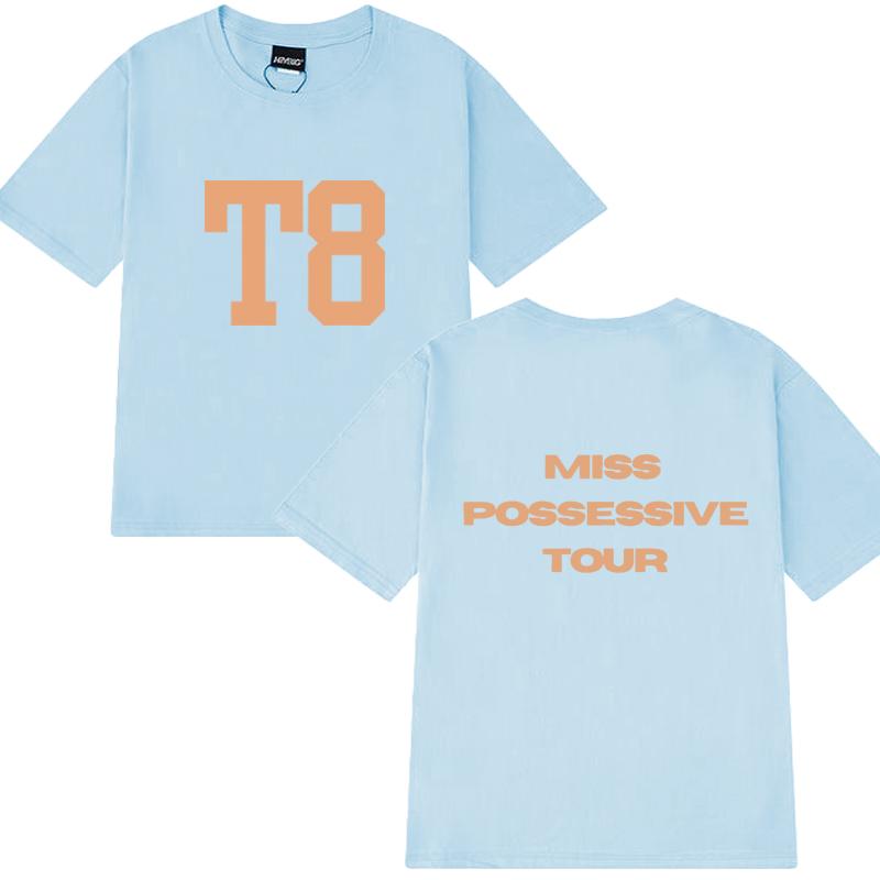 Hot Sale Tate Mcrae T8 Miss Possessive Tour 2025 T Shirts Unisex Women Fashion Y2k short sleeve Tshirt Unisex 100 Cotton clothing