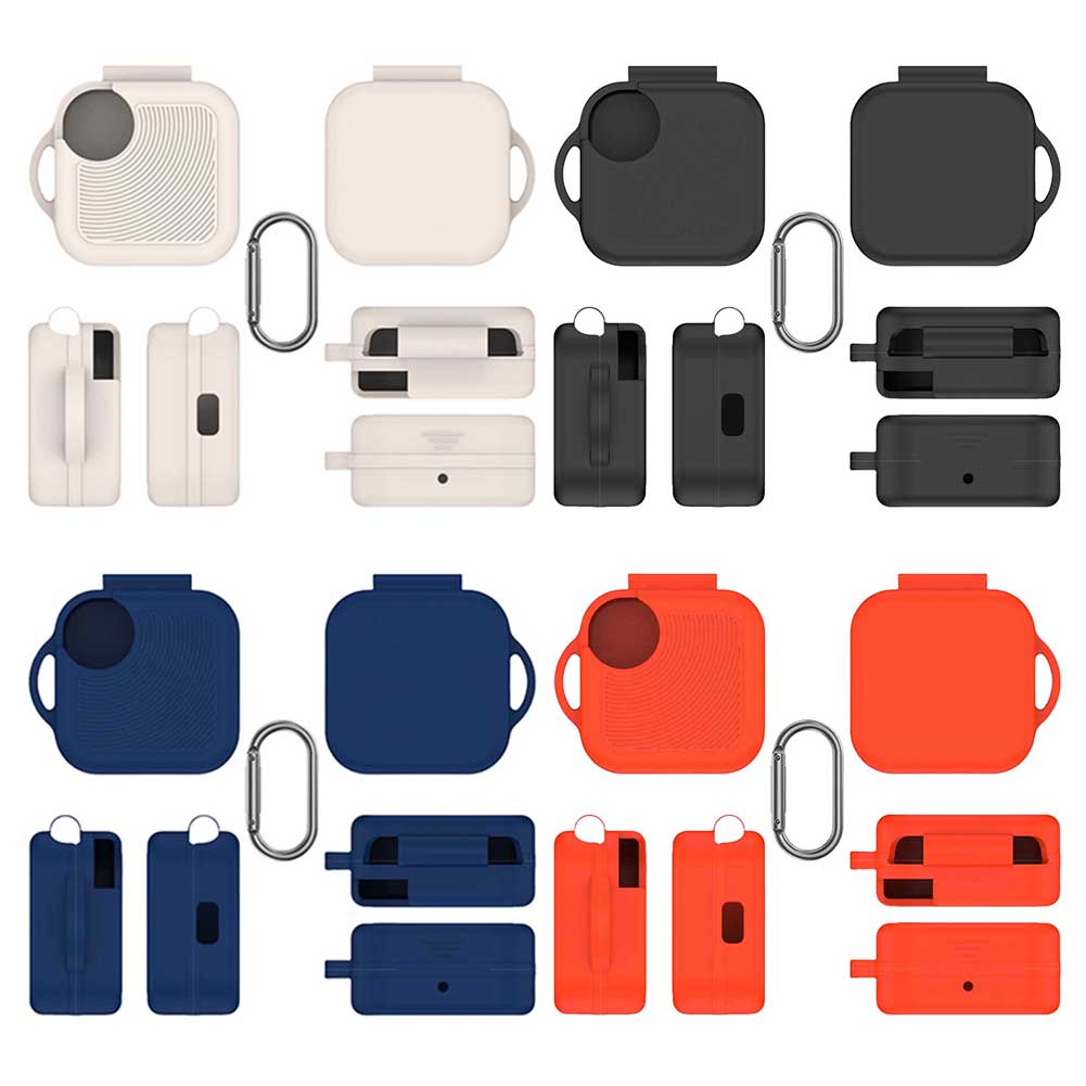 Silicone Earphones Case with Carabiner Full Protections Housing Anti-Drop Protector Cover Sleeve for CMF by Nothing Buds Pro 2