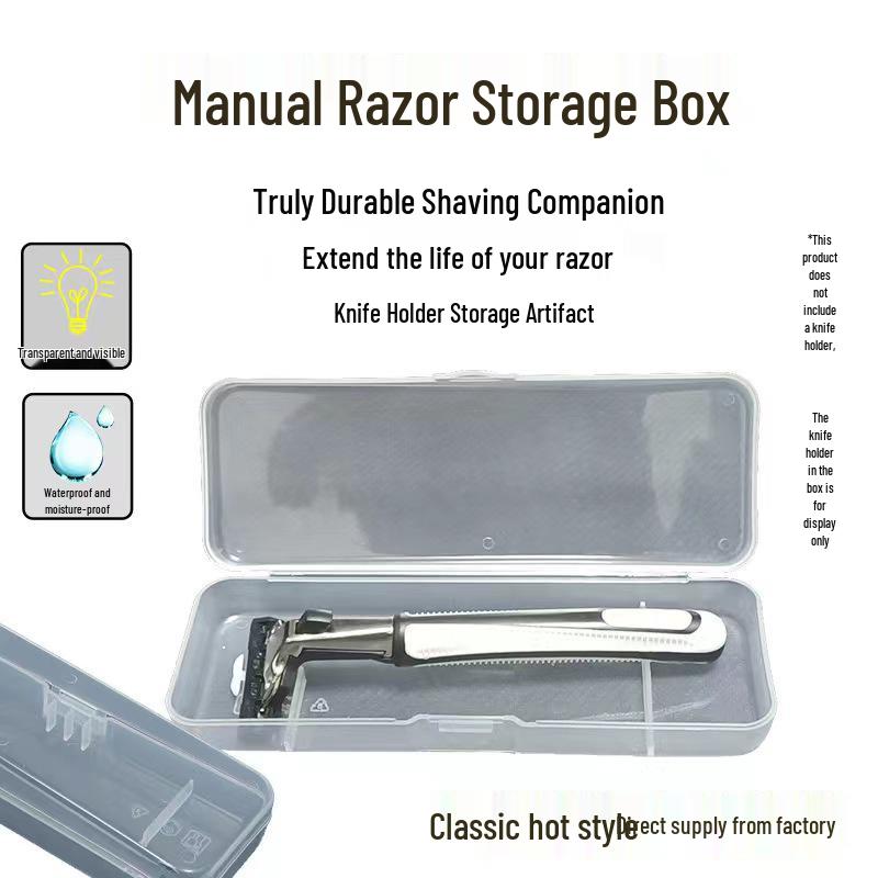 Travel Razor Storage & Holder Box for Knives and Razors