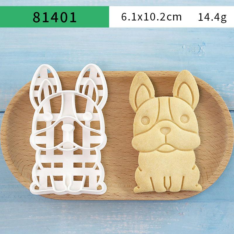 Cartoon dog biscuit mold puppy embossing tool seal mold fondant biscuit cookie cutting mold baking mold