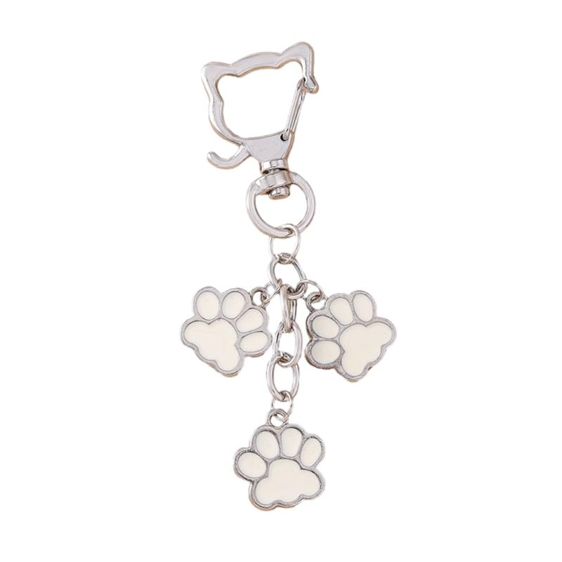 

Fun and Unique Cats Paws Bag Decoration for Cats Enthusiasts Practical Alloy Bag Pendant Keychain Great for Keys 1