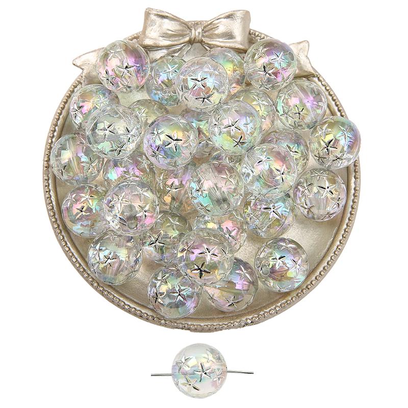 

Акриловые бусины позолоченные бусины со звездами для DIY ожерелья, браслета, сережек, изготовления ювелирных изделий 16mm 10pcs чистый