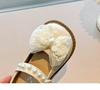 Girls' Leather Butterfly Lace Soft Sole Shoes - Spring/Autumn 2026 Fashion Dance Style