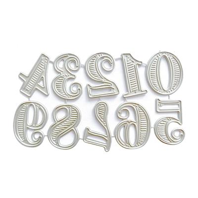 Number Cutting Dies Numbers Embossing Die Cuts Templates for Card Making Scrapbooking DIY Papercraft Album Crafts