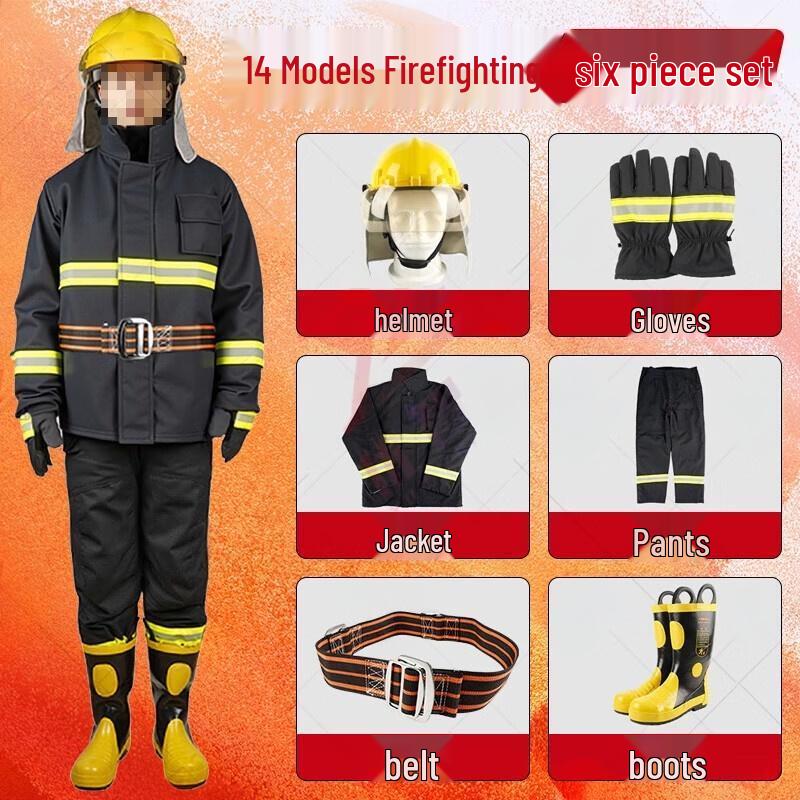 Weierdun 14 Fire Suit 6-piece Set 3C 4XL